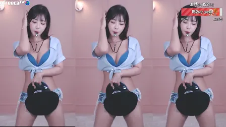 Afreecatv하루穿着JK跳加特林热舞20220710Hot Dance